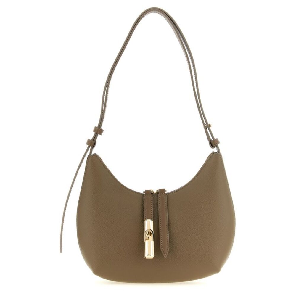 Furla Beige Calfskin Shoulder Women's Bag